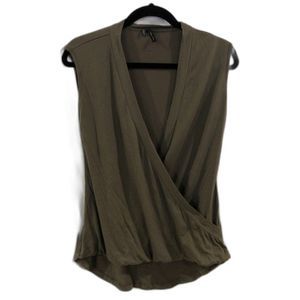 Maurice's Olive Green Wrap Blouse